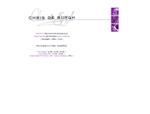 Tablet Screenshot of de.chris-de-burgh.co.uk