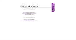 Desktop Screenshot of chris-de-burgh.co.uk