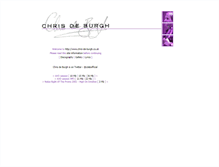 Tablet Screenshot of chris-de-burgh.co.uk